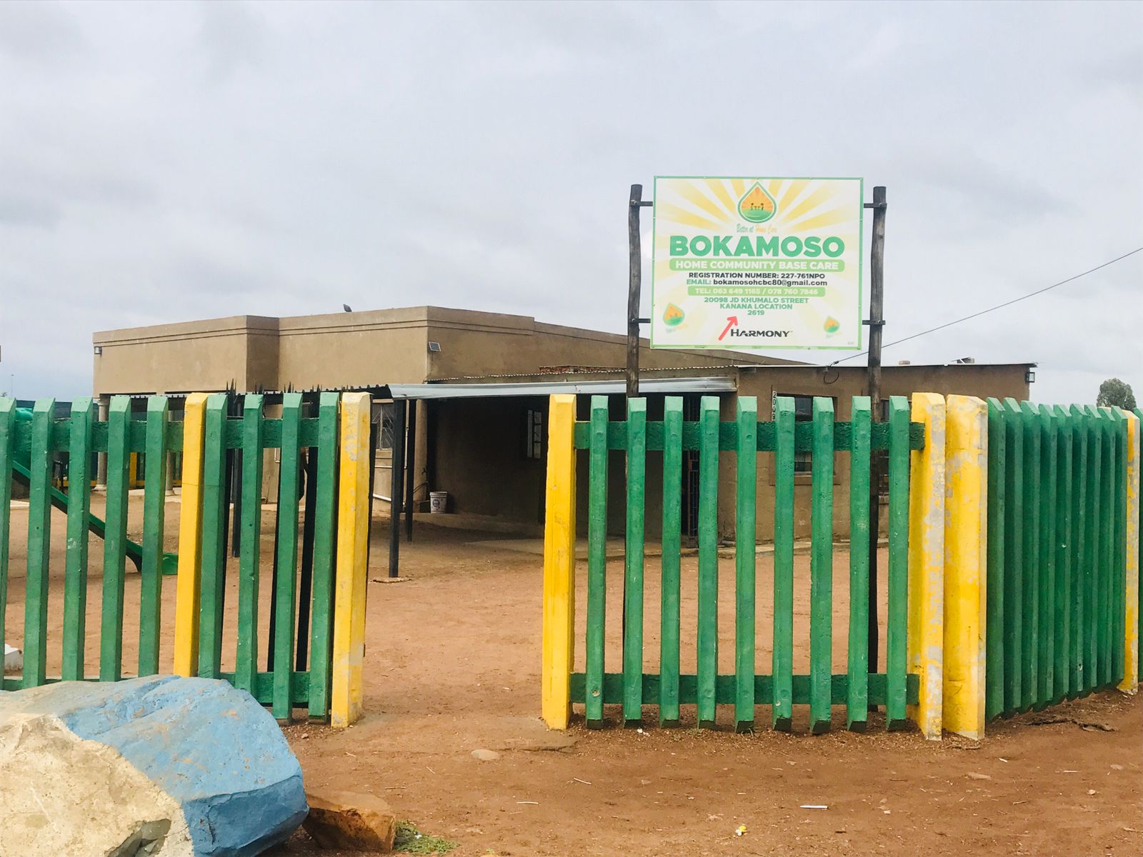 The entrance of the Bokamoso centre in Kanana Location